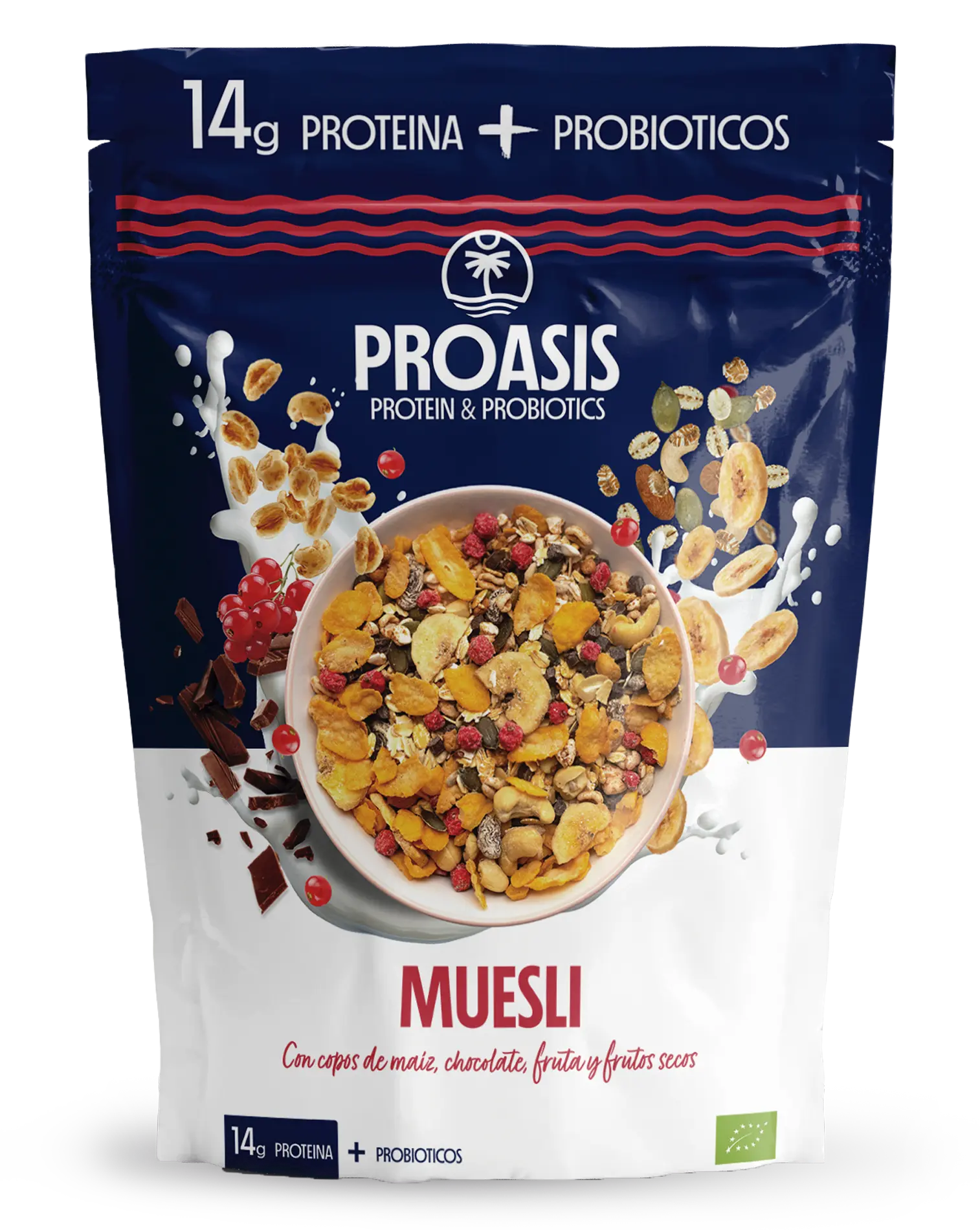 muesli con proteínas y probióticos